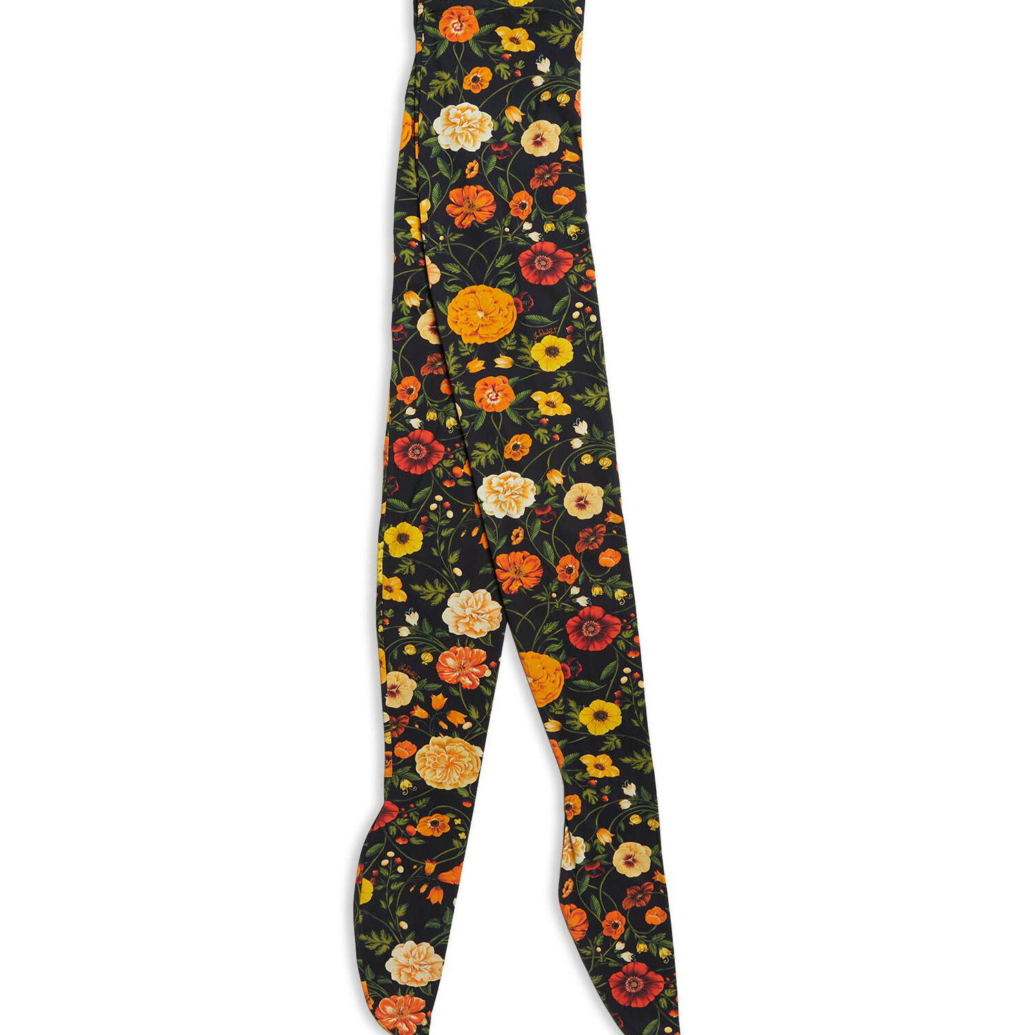 La Doublej Printed Tights In Botticelli Black