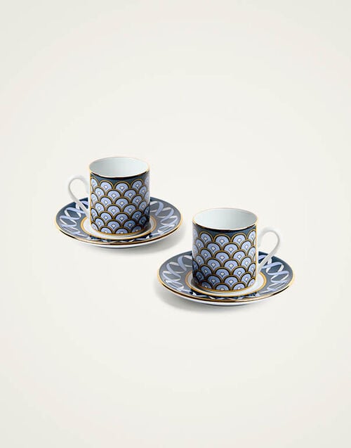 La DoubleJ Impero Espresso Cup Set Of 2 La DoubleJ Impero Espresso Cup Set Of 2 Odysseus Midnight Blue CUP0011CER001ODY01BU04