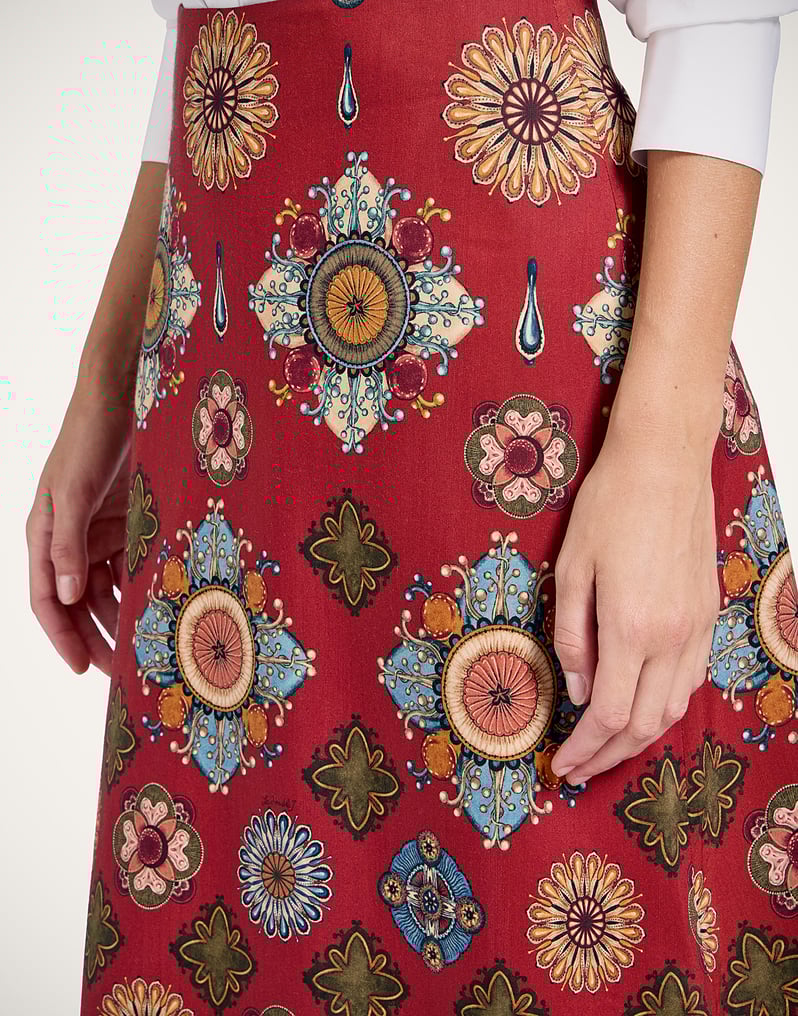 La DoubleJ A-Long Skirt La DoubleJ A-Long Skirt Nucleus Placée Rust SKI0018CAD001NUC02OR04