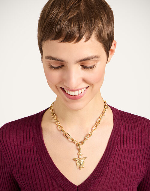 La DoubleJ Turtlair Charm 24k Gold Plate CHM0028BRA003SOLIDYE05