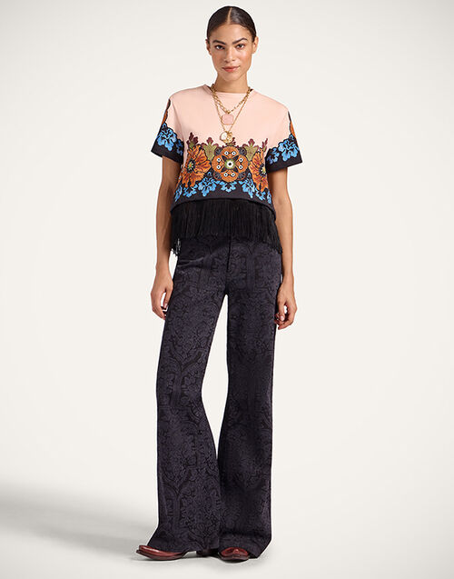 La DoubleJ Flare Jeans Corte Black TRO0096DEN001CRT04BL01