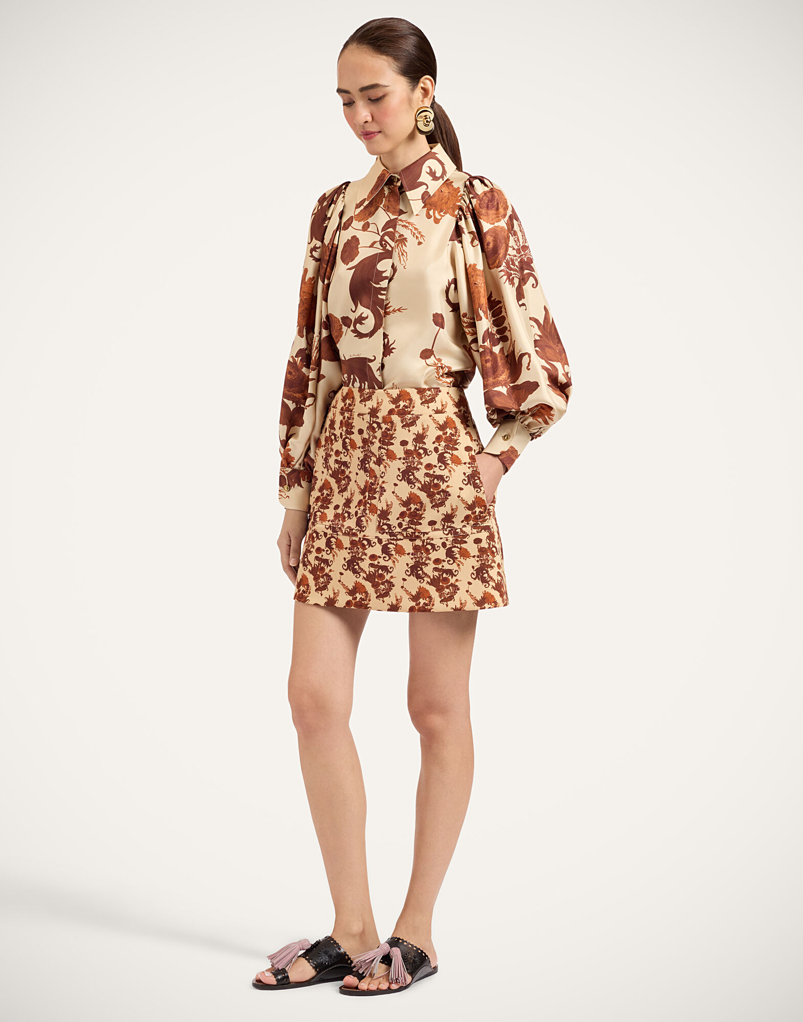 La DoubleJ Pouf Shirt Coven Buttercream SHI0159SIL001COV01WH09