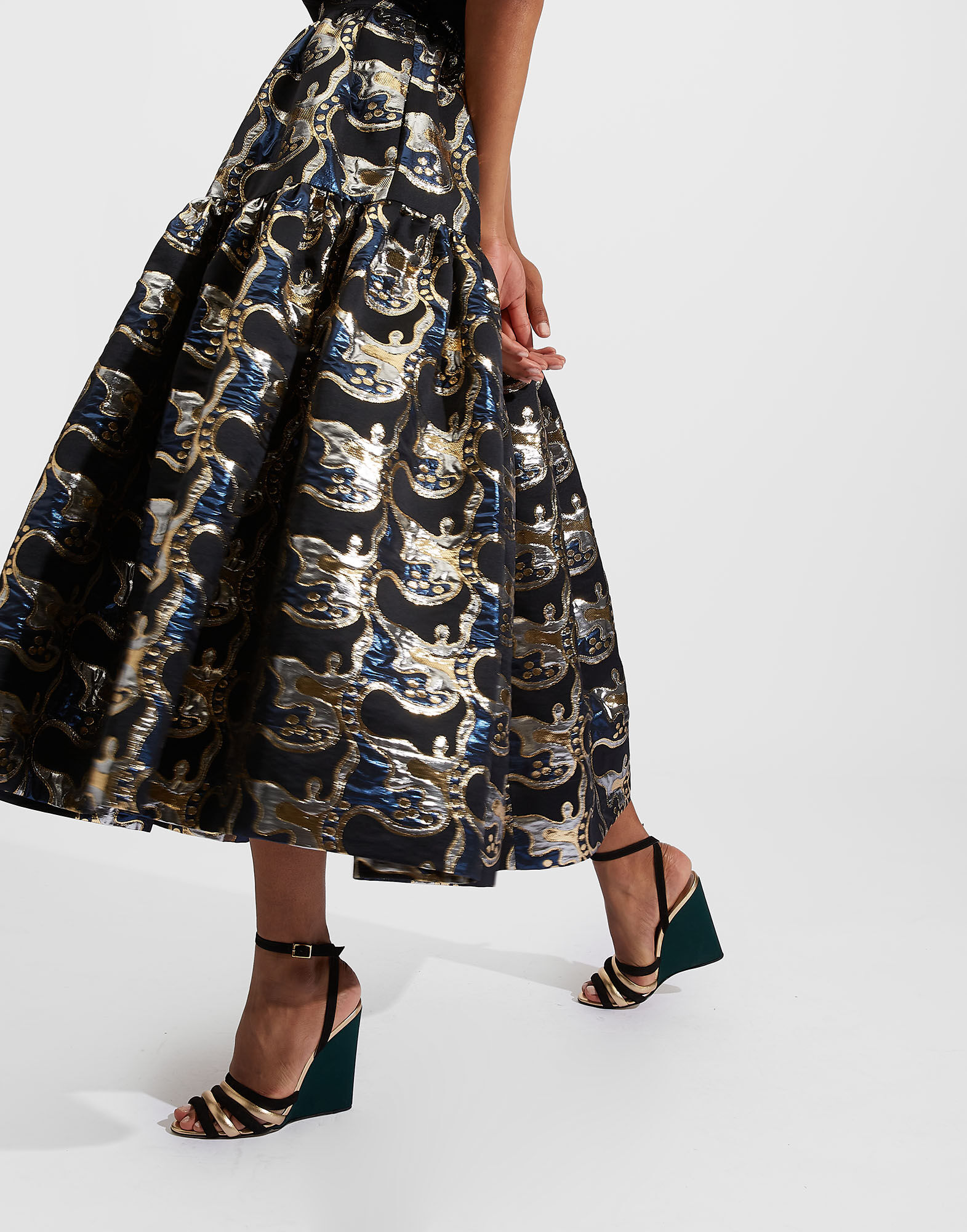 La DoubleJ Oscar Skirt Spritz Blu SKI0012JAC040SPR0002