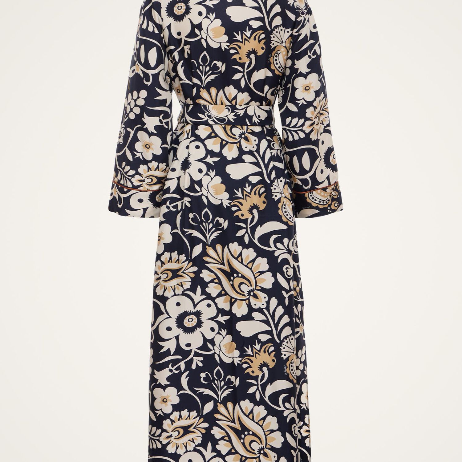 La Doublej Breakfast Ruffled Cotton Poplin Midi Dress
