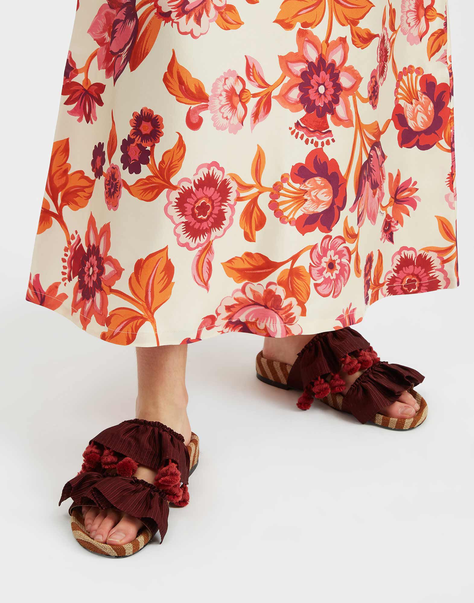 La DoubleJ Pimento Slide Solid Bordeaux SHO0104NAS004SOLIDRE02