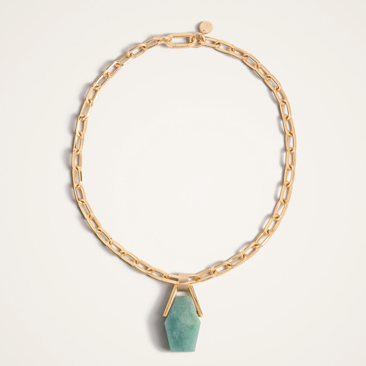  La Doublej Necklaces Gend - Portal Necklace 24k Gold Plate & Amazonite One Size 70% Brass 30% Amazonite 