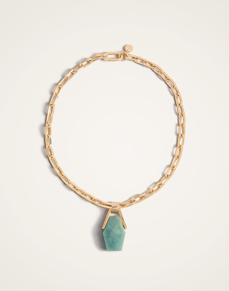 La DoubleJ Portal Necklace La DoubleJ Portal Necklace 24K Gold Plate & Amazonite NEC0021BRA003AMZ01YE05