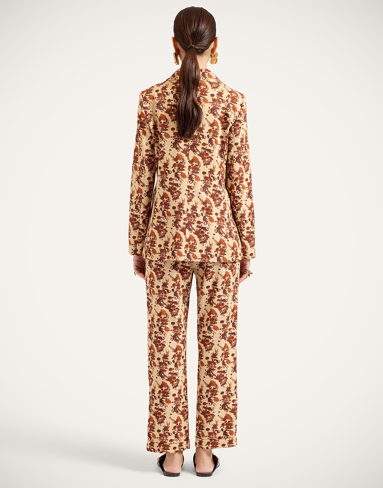 La DoubleJ Sigaretta Pants Coven Micro Buttercream TRO0215WOL037COV02WH09