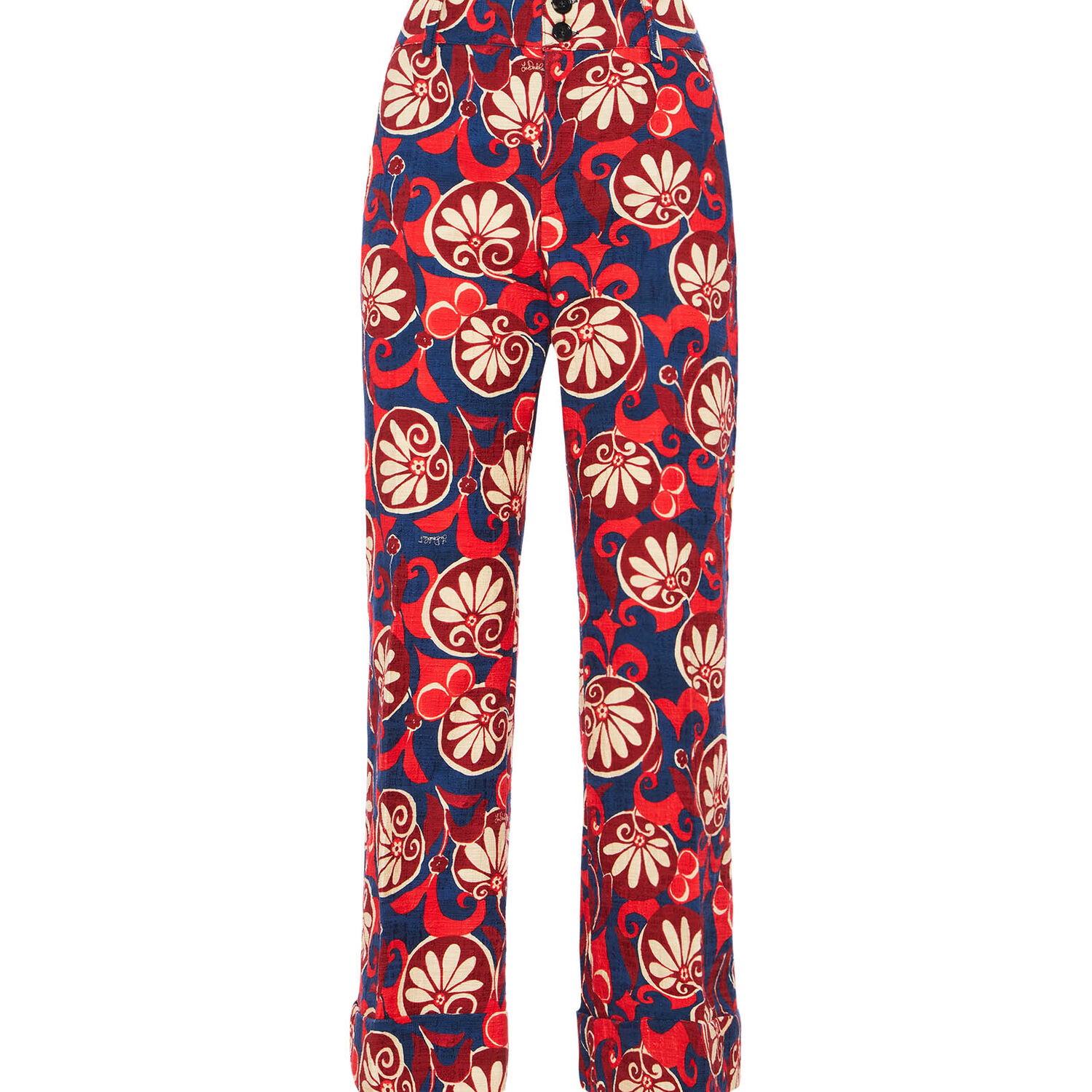 Shop La Doublej Hendrix Pants In Moonflower Navy