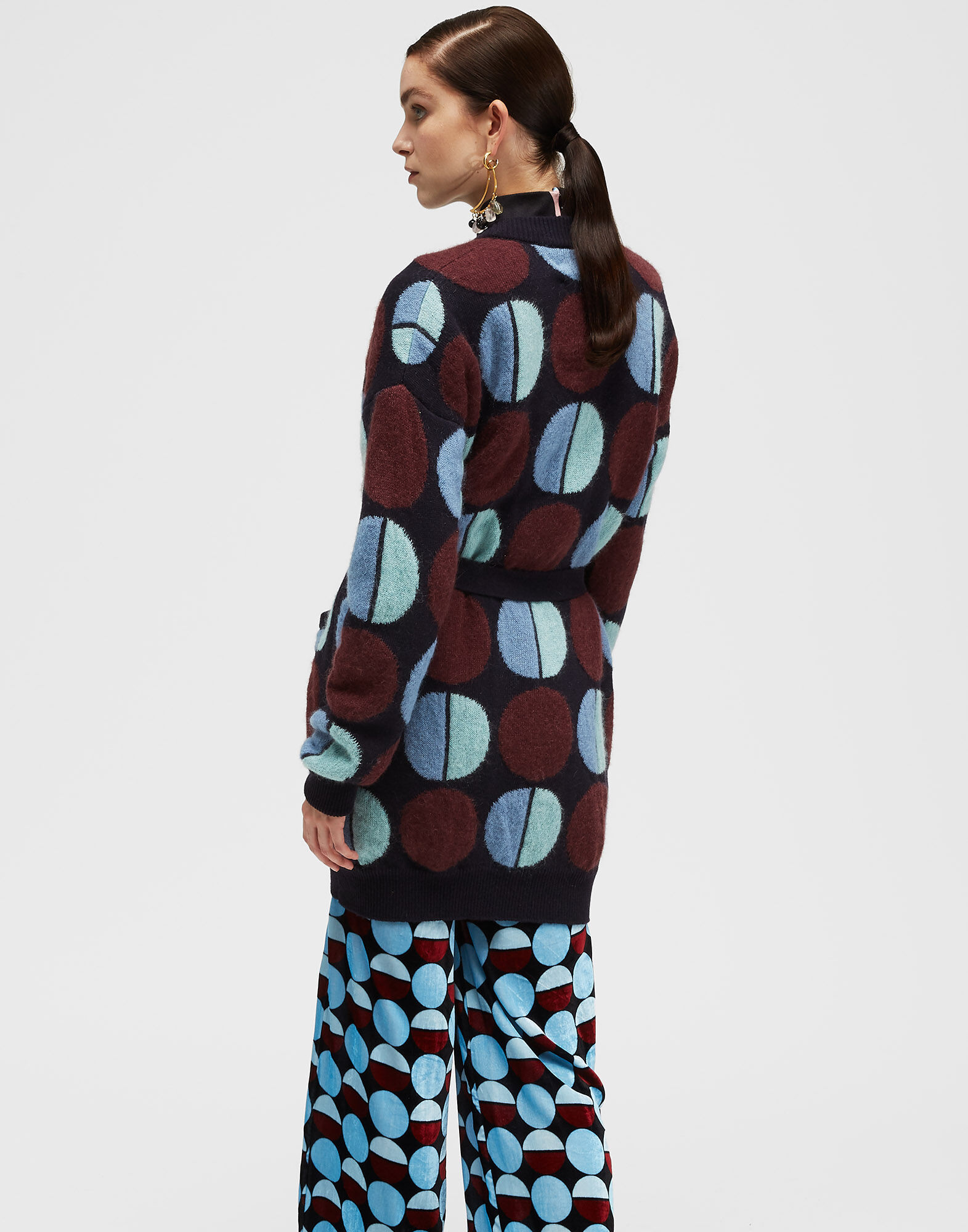 LaDoubleJ Bowling Cardigan Sfere Blu PUL0030KNI031SFE0006