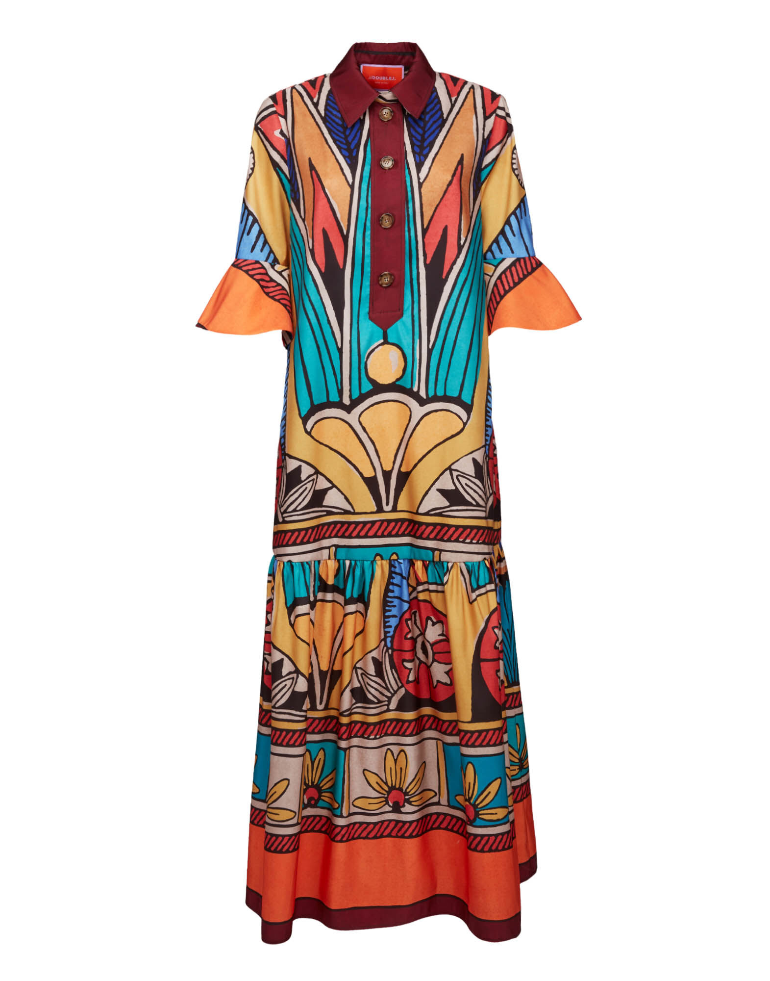 La DoubleJ Artemis Dress Philae Plac&eacute;e DRE0176FAI004PHI01MU01