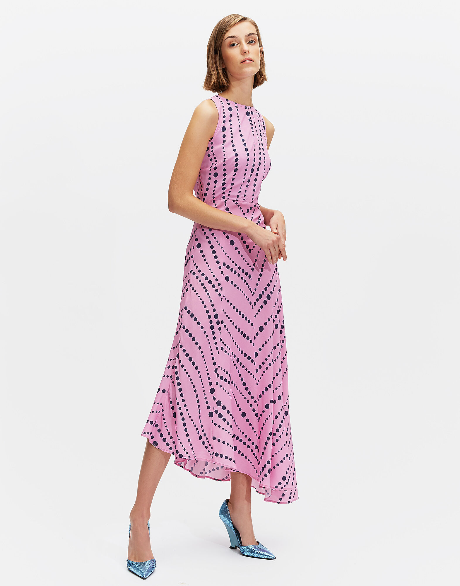 LaDoubleJ Sleeveless Pina Dress Perle DRE0079VIS001PER0001