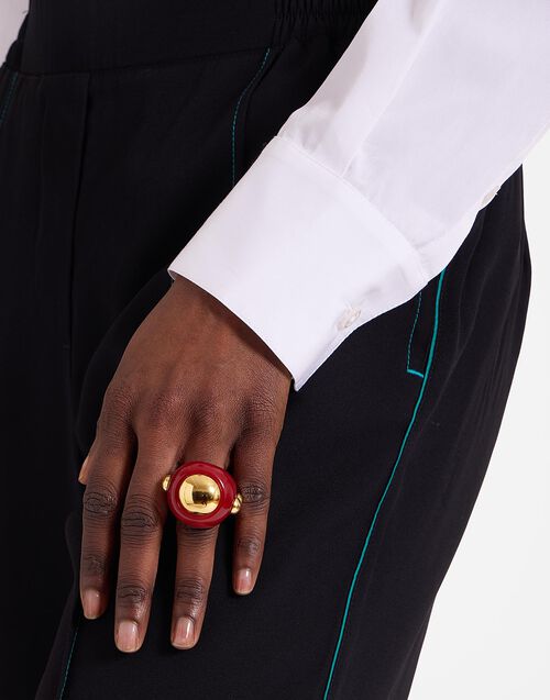 La DoubleJ Hathor Ring Solid Red RIN0002POL005SOLIDRE01