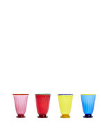 Rainbow Glass Set of 4 La DoubleJ Editions 