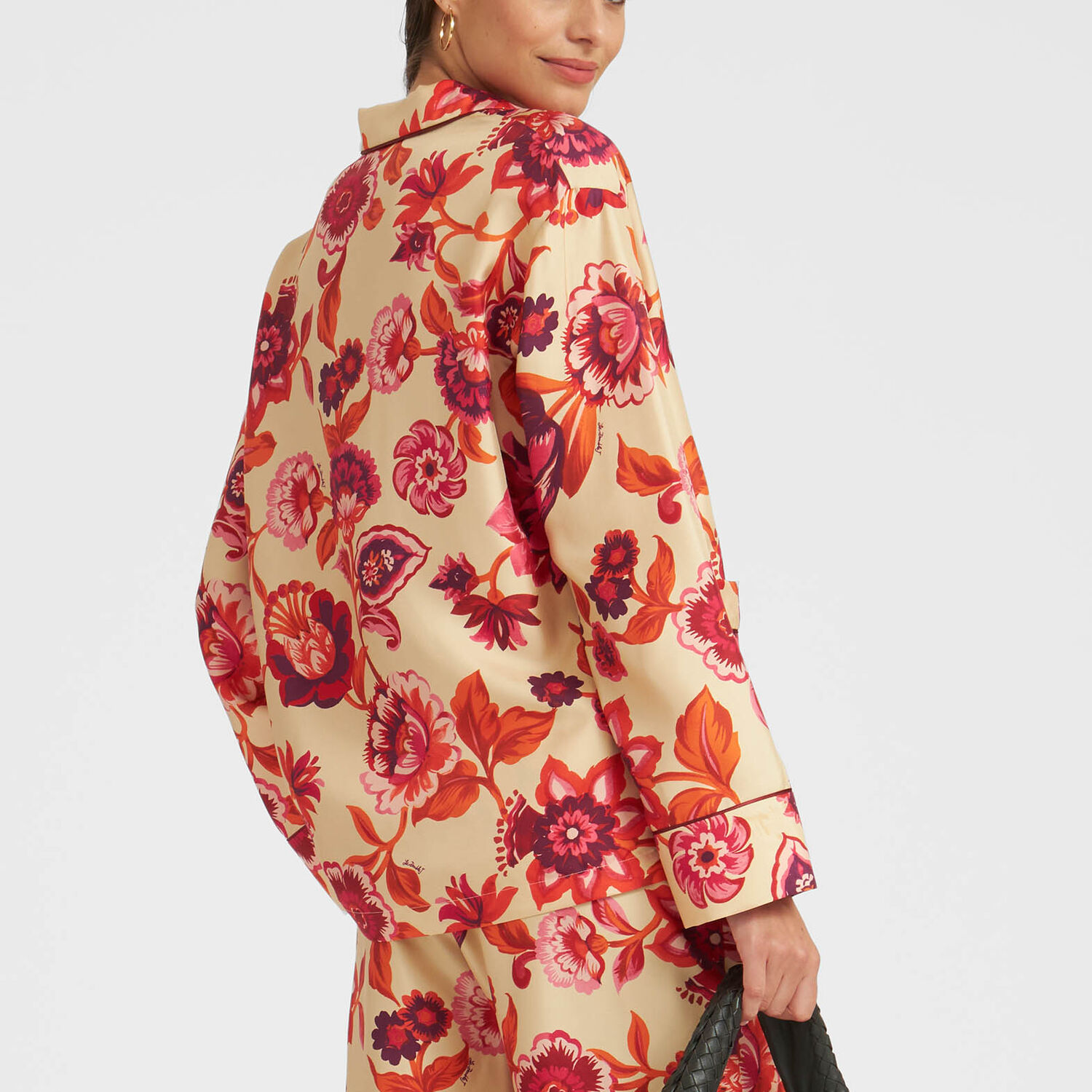 La Doublej Pajama Shirt In Hottie Cream