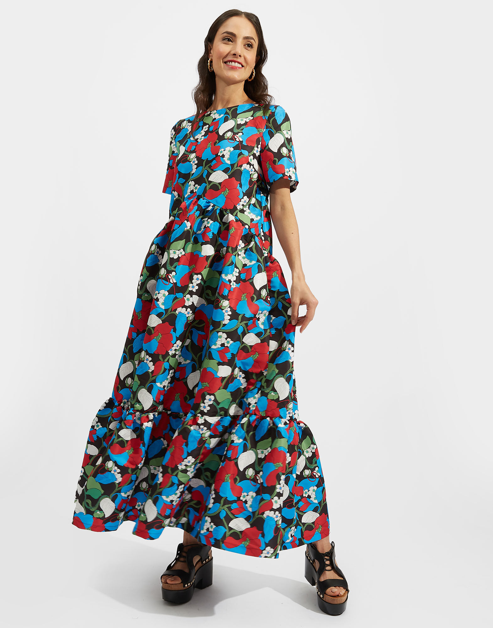 La DoubleJ Belle Dress Vines Black DRE0428FAI001VIN0004