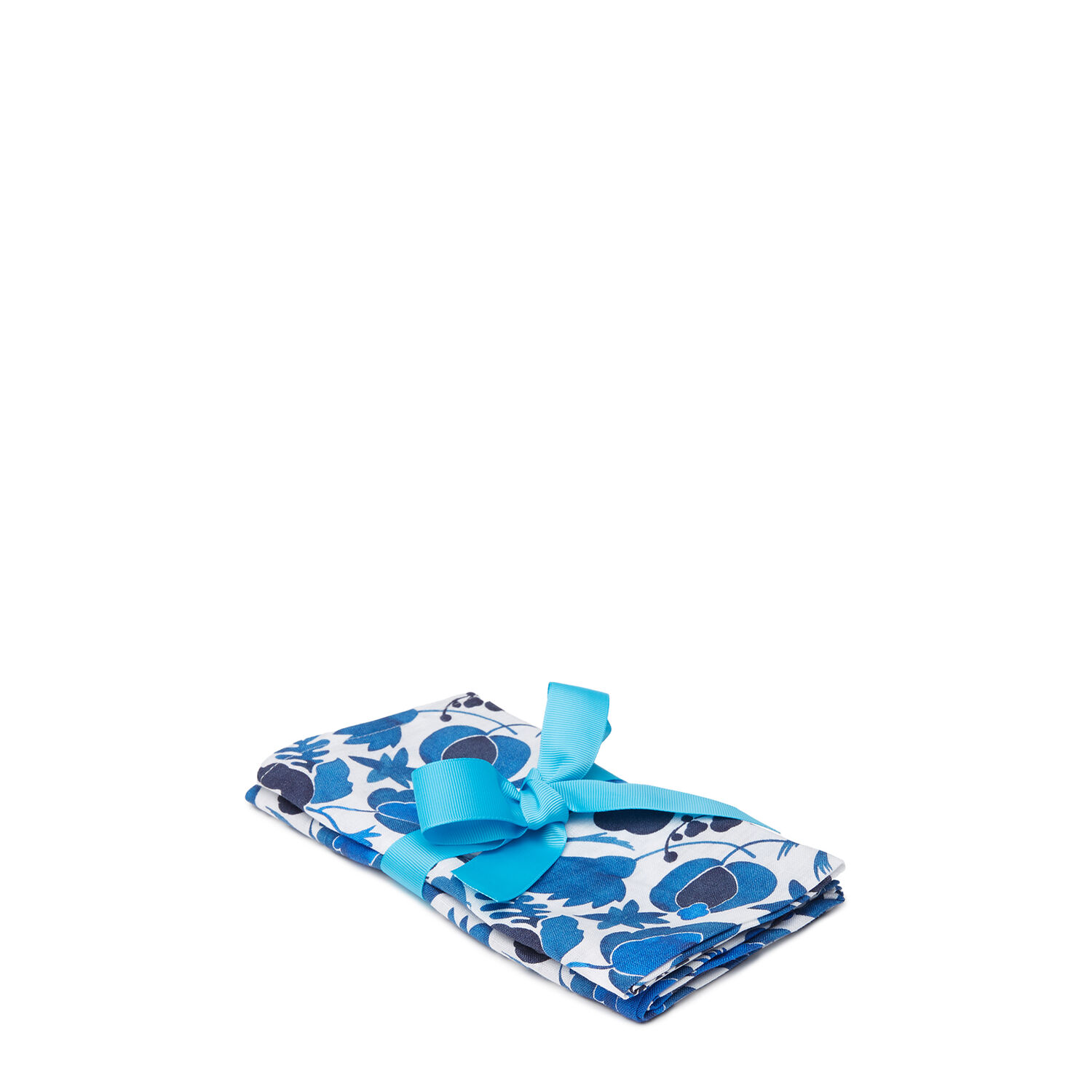 La Doublej Large Napkins Set Of 2 (45x45) In Wildbird Blu Small