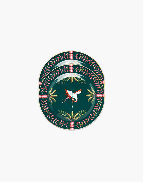 La DoubleJ Dessert Plates Set of 2 Egret DIS0063CER001HLE0006