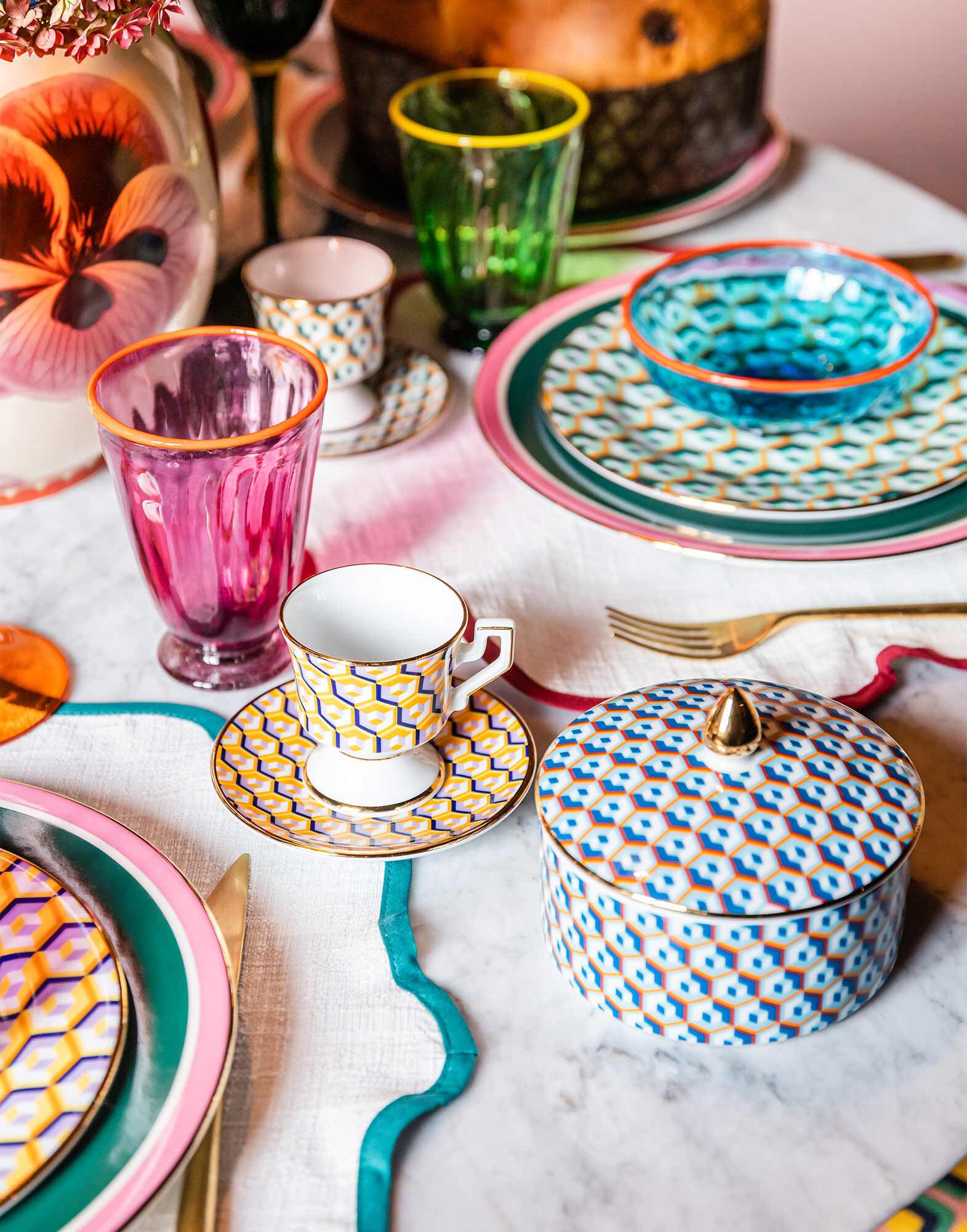 La DoubleJ Goodie Jar Cubi Blu VAS0006CER001CUB0004