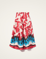 La DoubleJ Lungomare Skirt La DoubleJ Lungomare Skirt Mamma Placée Red SKI0144SIL001MAM02RE01