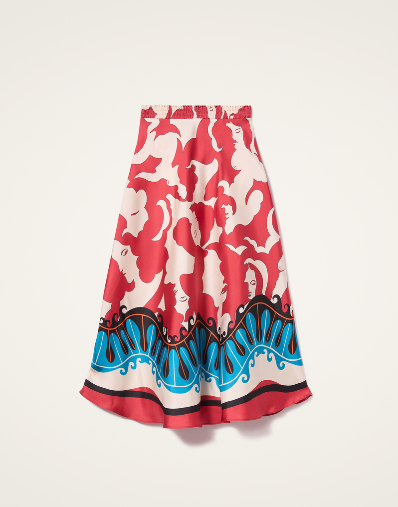 La DoubleJ Lungomare Skirt La DoubleJ Lungomare Skirt Mamma Placée Red SKI0144SIL001MAM02RE01