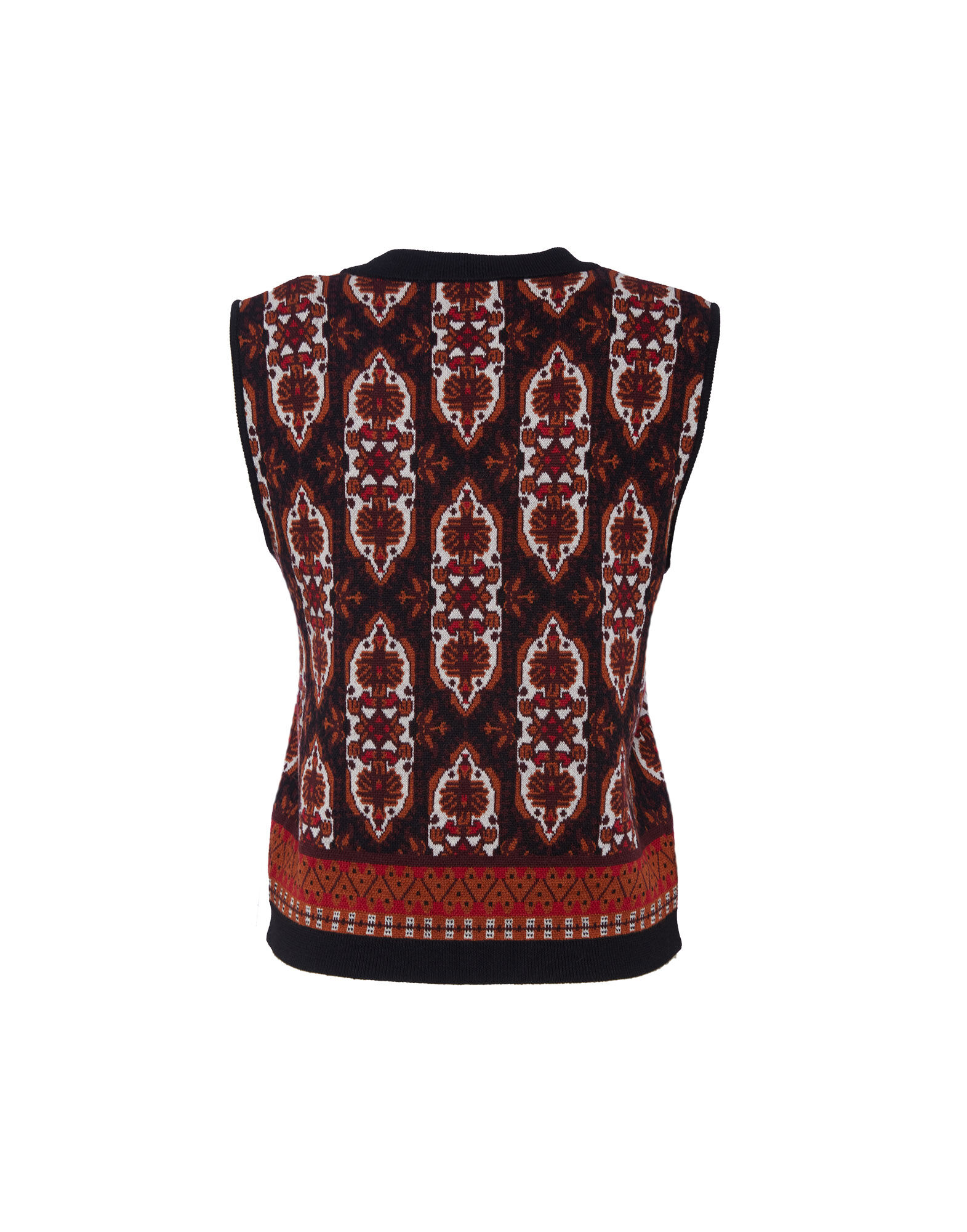 La DoubleJ Mini Gilet Black/Orange TOP0081KNI062VAR0119