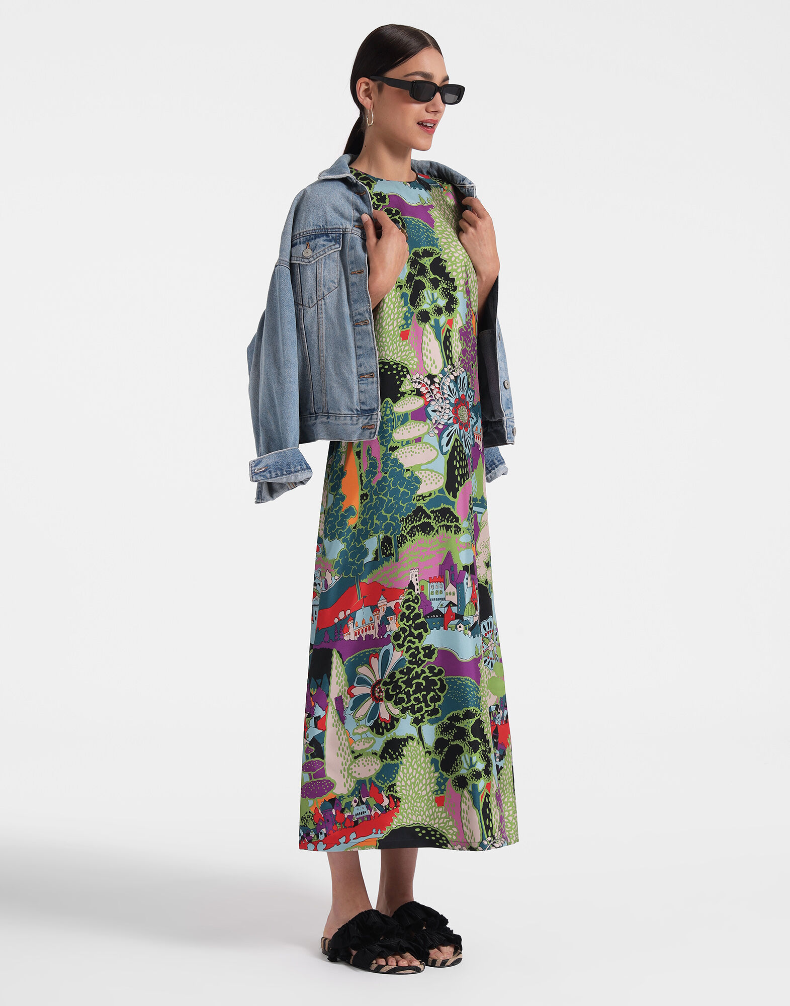 Swing Dress en Paesaggio pour Femme La DoubleJ