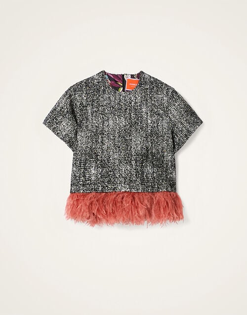 La DoubleJ La Scala Tee La DoubleJ La Scala Tee Solid Black & White TSH0040WOL031SOLIDBL03