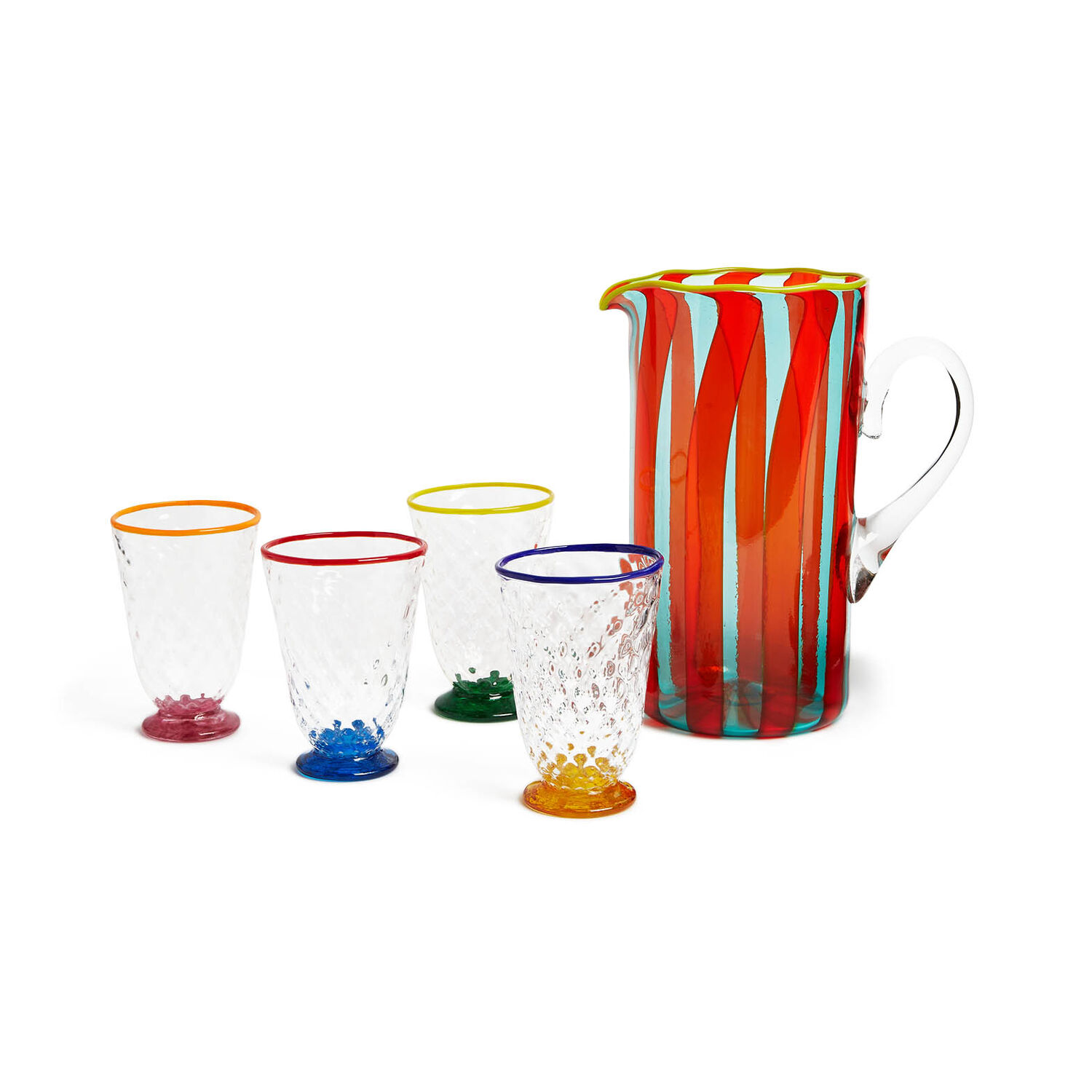LA DOUBLEJ QUILTED GLASSES SET OF 4