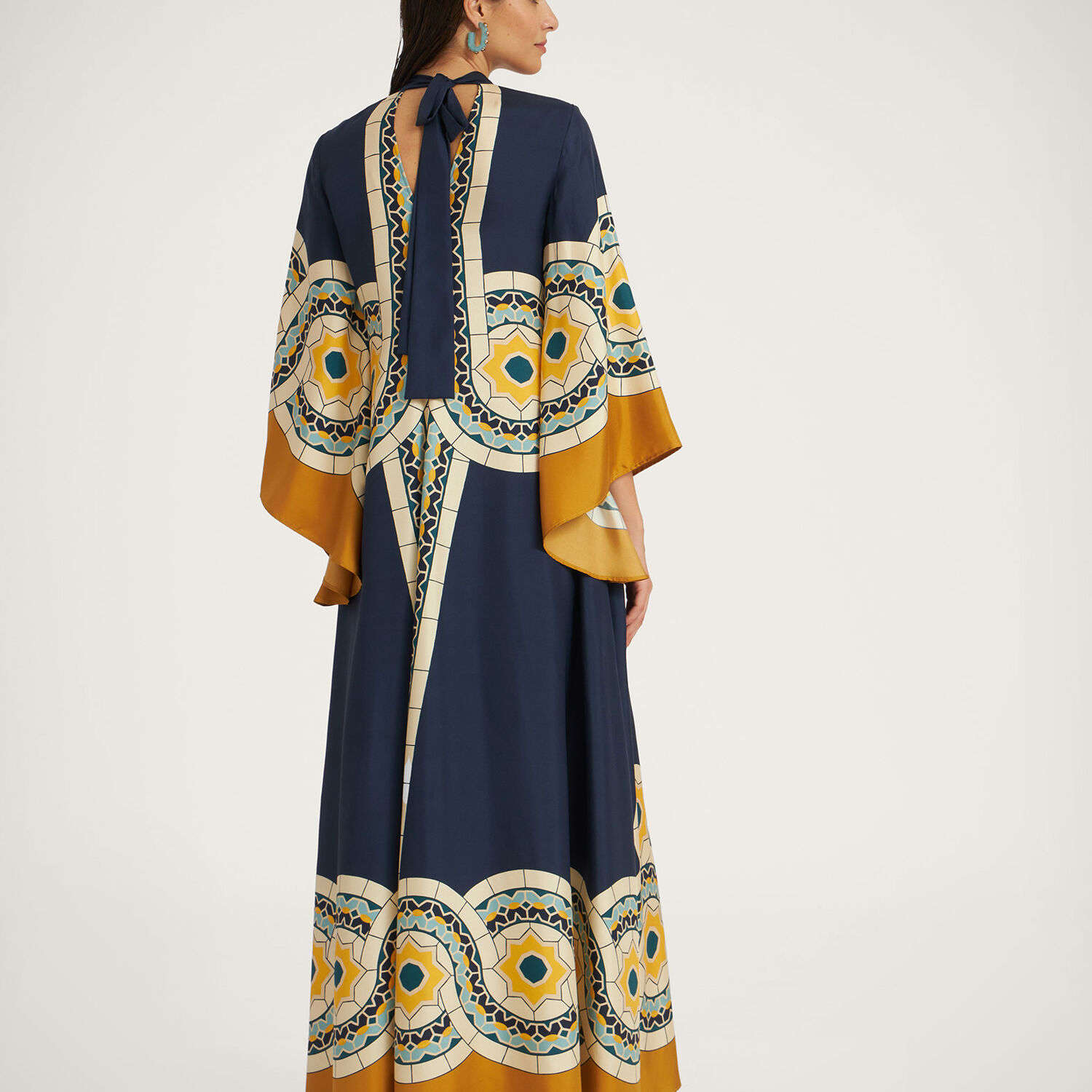 Shop La Doublej Magnifico Dress In Mudejar Placée Blue