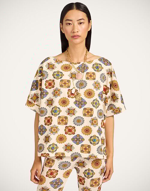 La DoubleJ Meditation Tee La DoubleJ Meditation Tee Nucleus Off White TSH0055JER020NUC01WH05