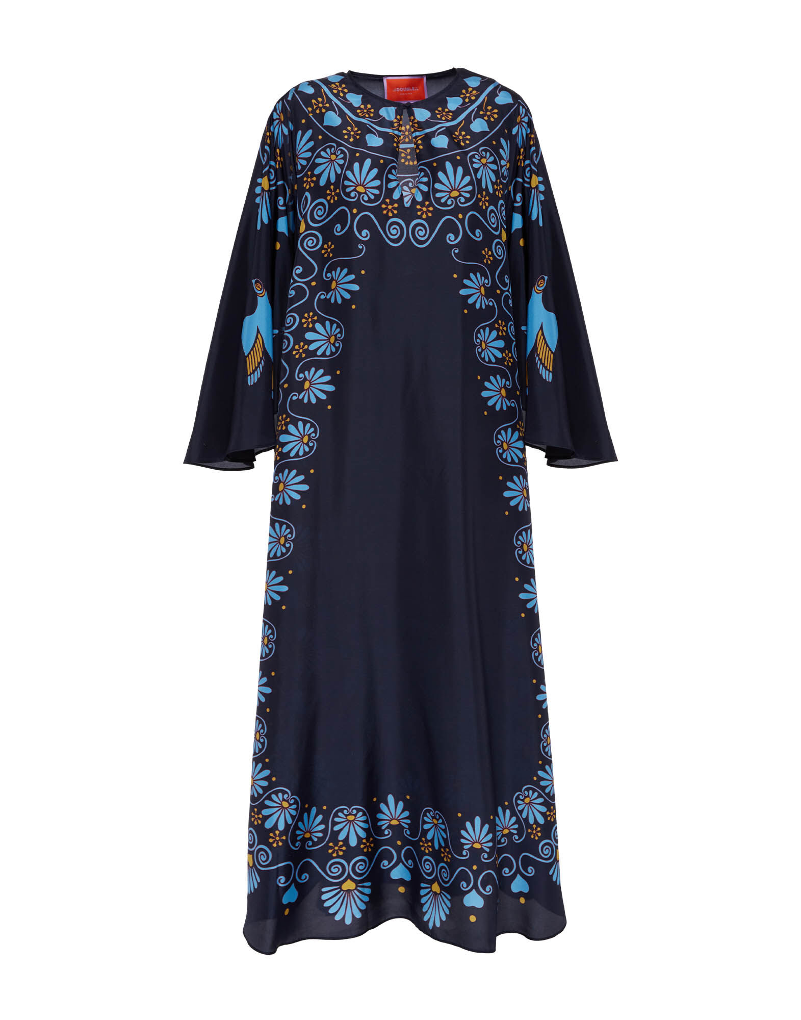 La DoubleJ Flying Kaftan Olympus Plac&eacute;e Navy DRE0347SIL009OLY01BU06