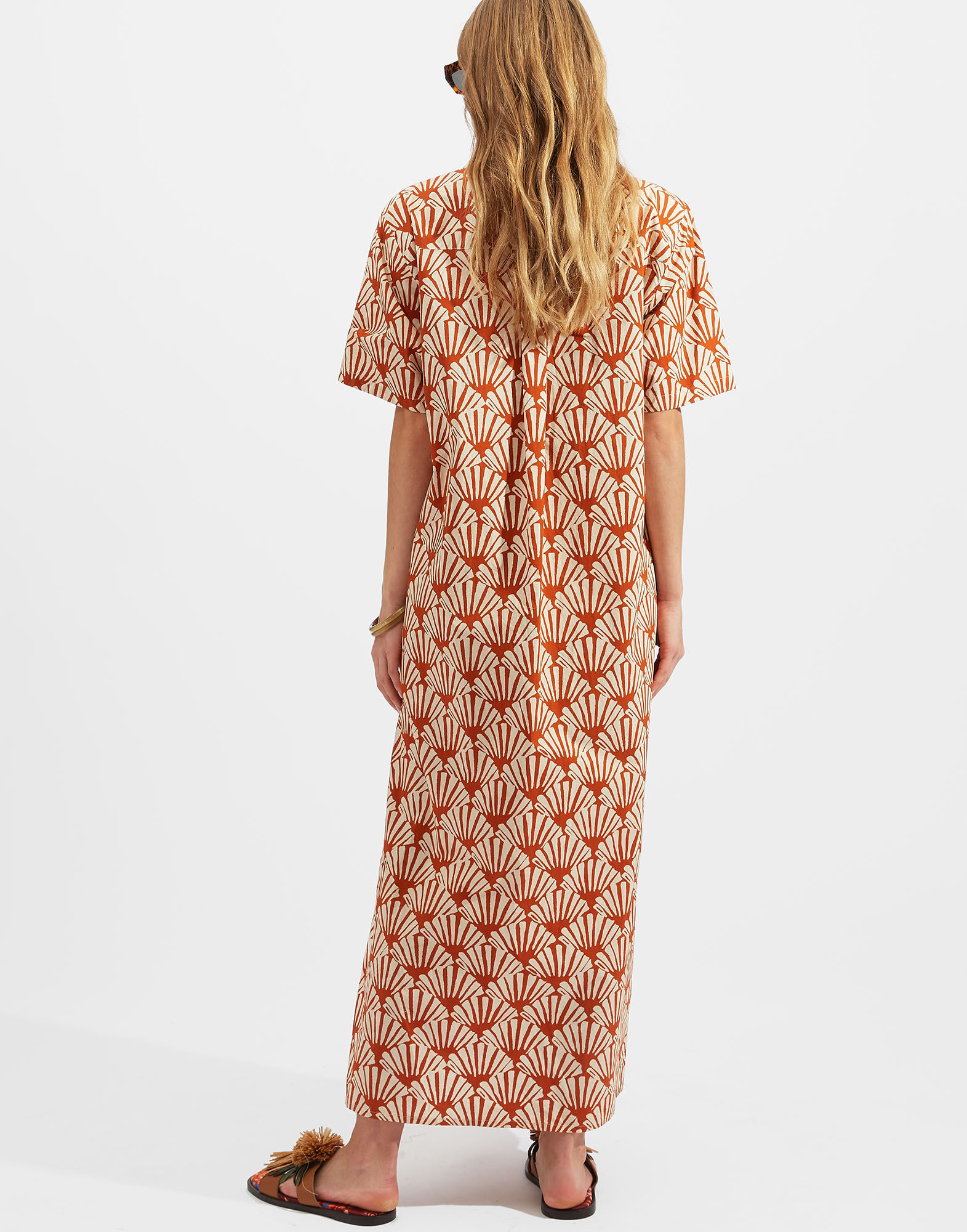 La DoubleJ Bowling Dress Ventaglio DRE0340COT001VEN0001