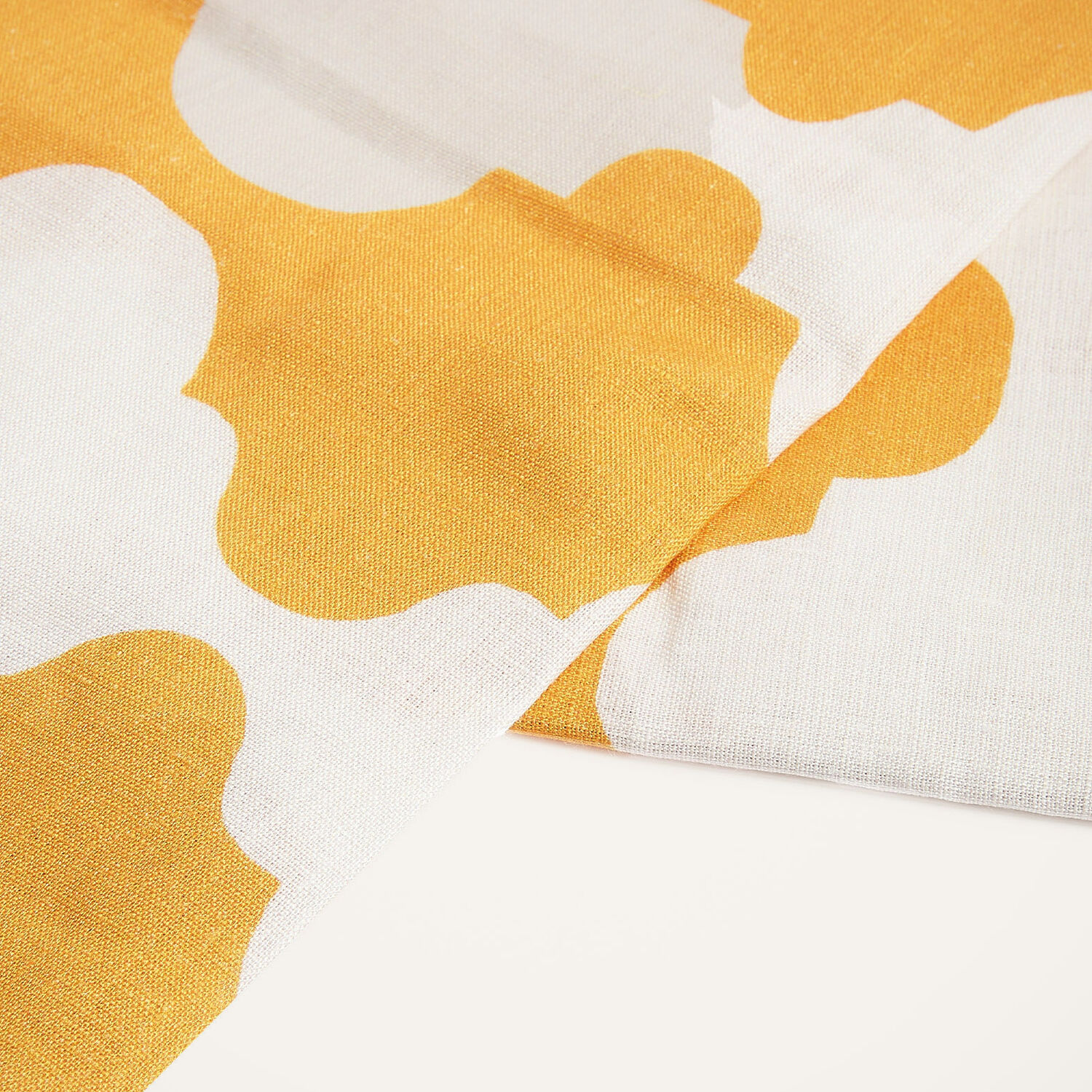  La Doublej Tablecloths Women - Large Tablecloth Plaza Yellow One Size 100% Linen 