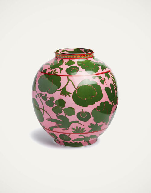 La DoubleJ Bubble Vase Wildbird Rosa/Verde VAS0003CER001CER0016