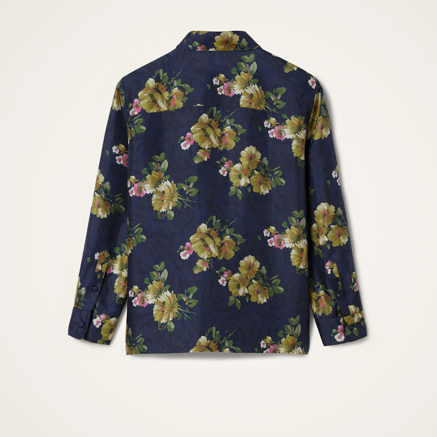 La Doublej Floral Button-fastening Shirt In Blue