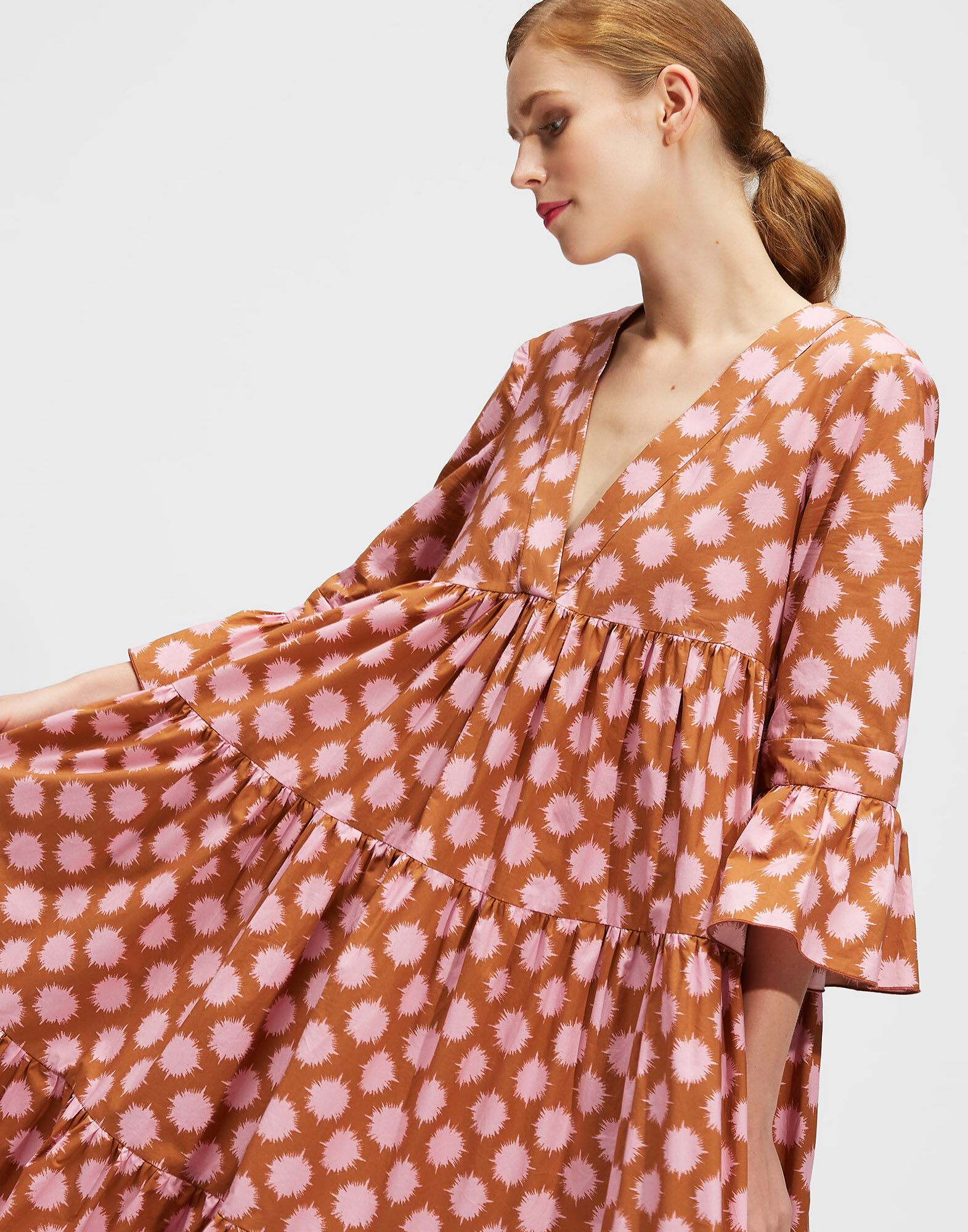 LaDoubleJ Jennifer Jane Dress Pom Pom Rosa DRE0114COT001PMP0002