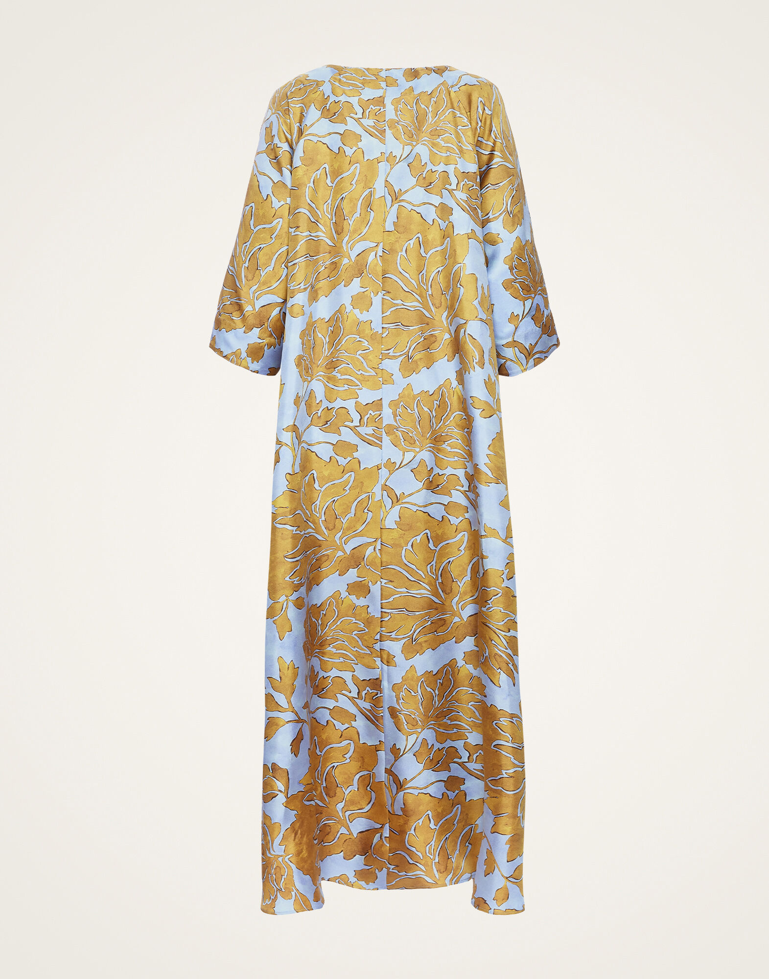 Muumuu Dress Round Neck in Tangle Light Blue for Women | La