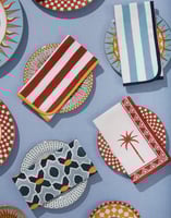 La DoubleJ Large Napkins Set Of 2 La DoubleJ Large Napkins Set Of 2 Riviera Brick NAP0010LIN001RIV06RE06