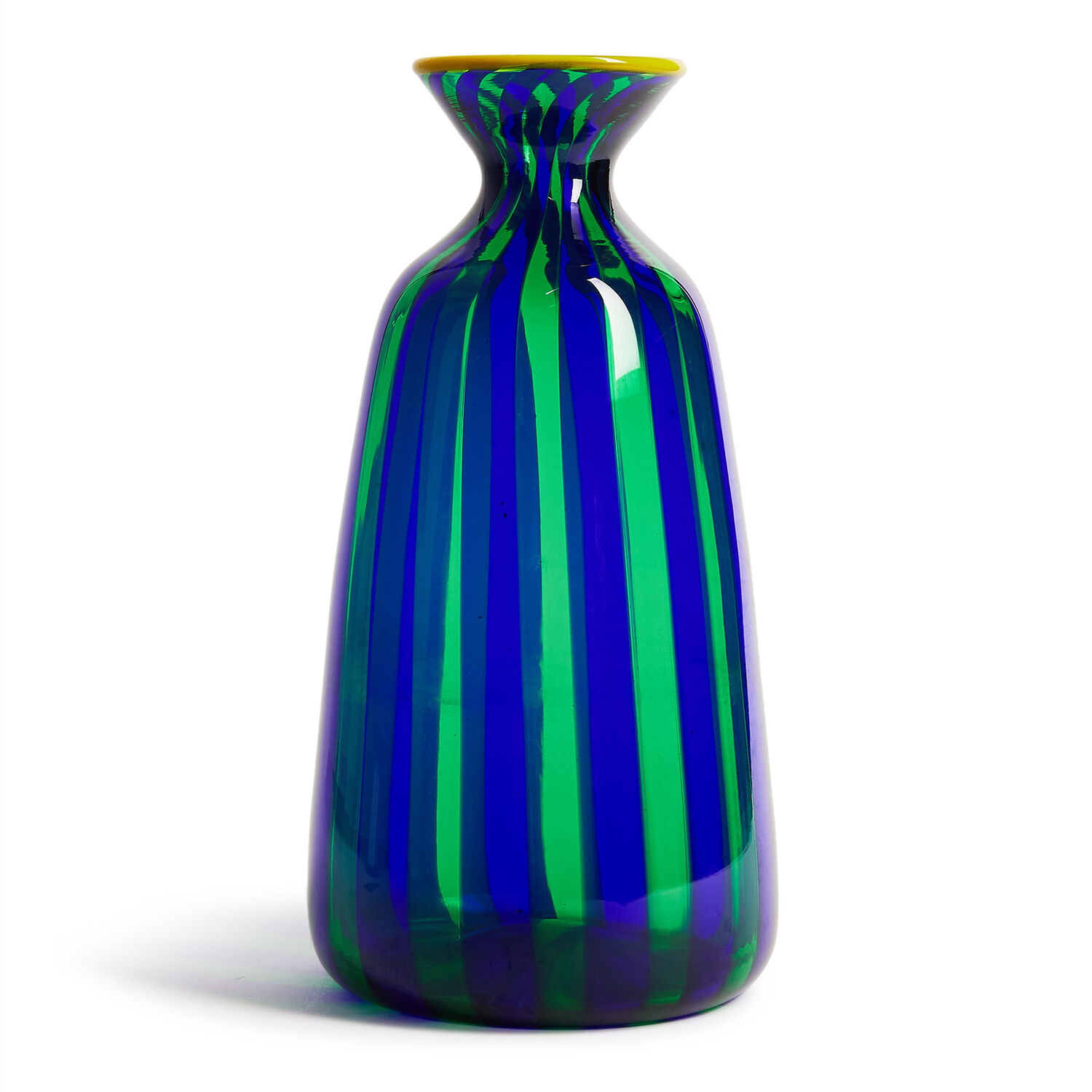 La Doublej Bottiglia Vase (liscio) In Blu/verde