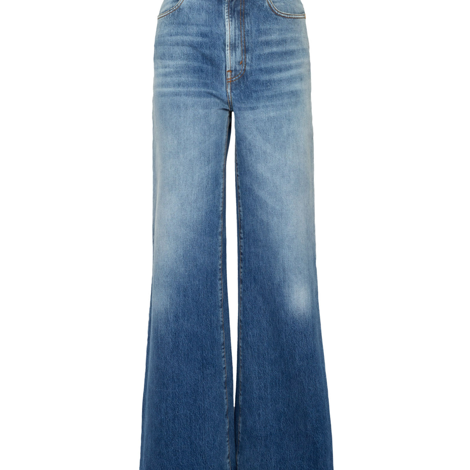 La Doublej Flare Jeans In Blue