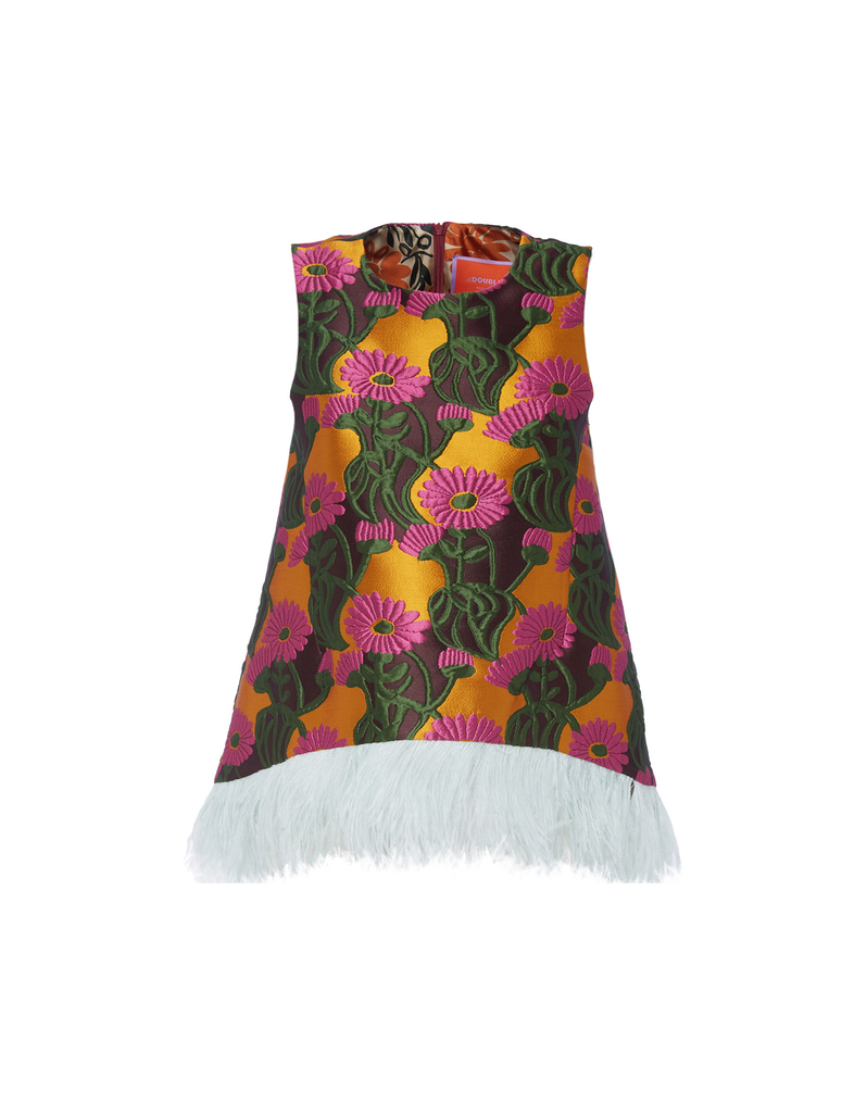 La DoubleJ La Scala Top (With Feathers) La DoubleJ La Scala Top (With Feathers) Orange Gerber TOP0013JAC036GER0005