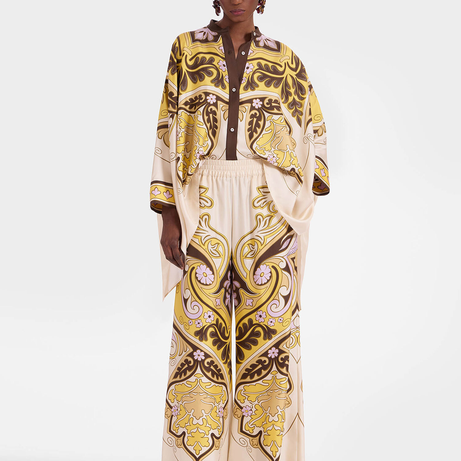 La Doublej Palazzo Pants In Yellow