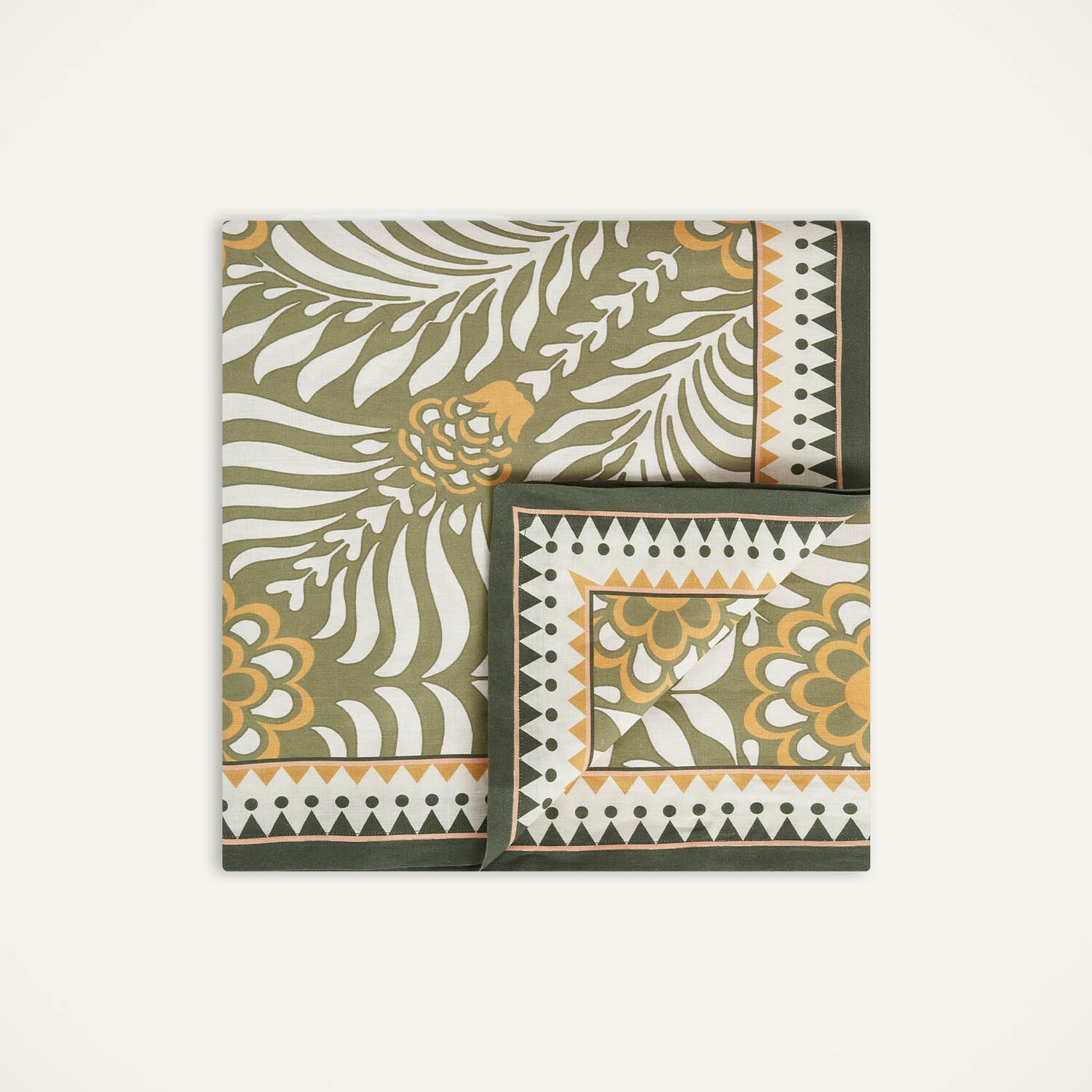 La Doublej Medium Tablecloth In Tudorlight Green