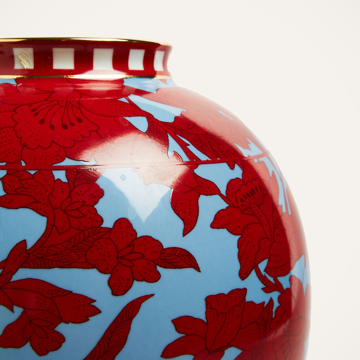 La Doublej Big Bubble Vase In Lilium Turchese