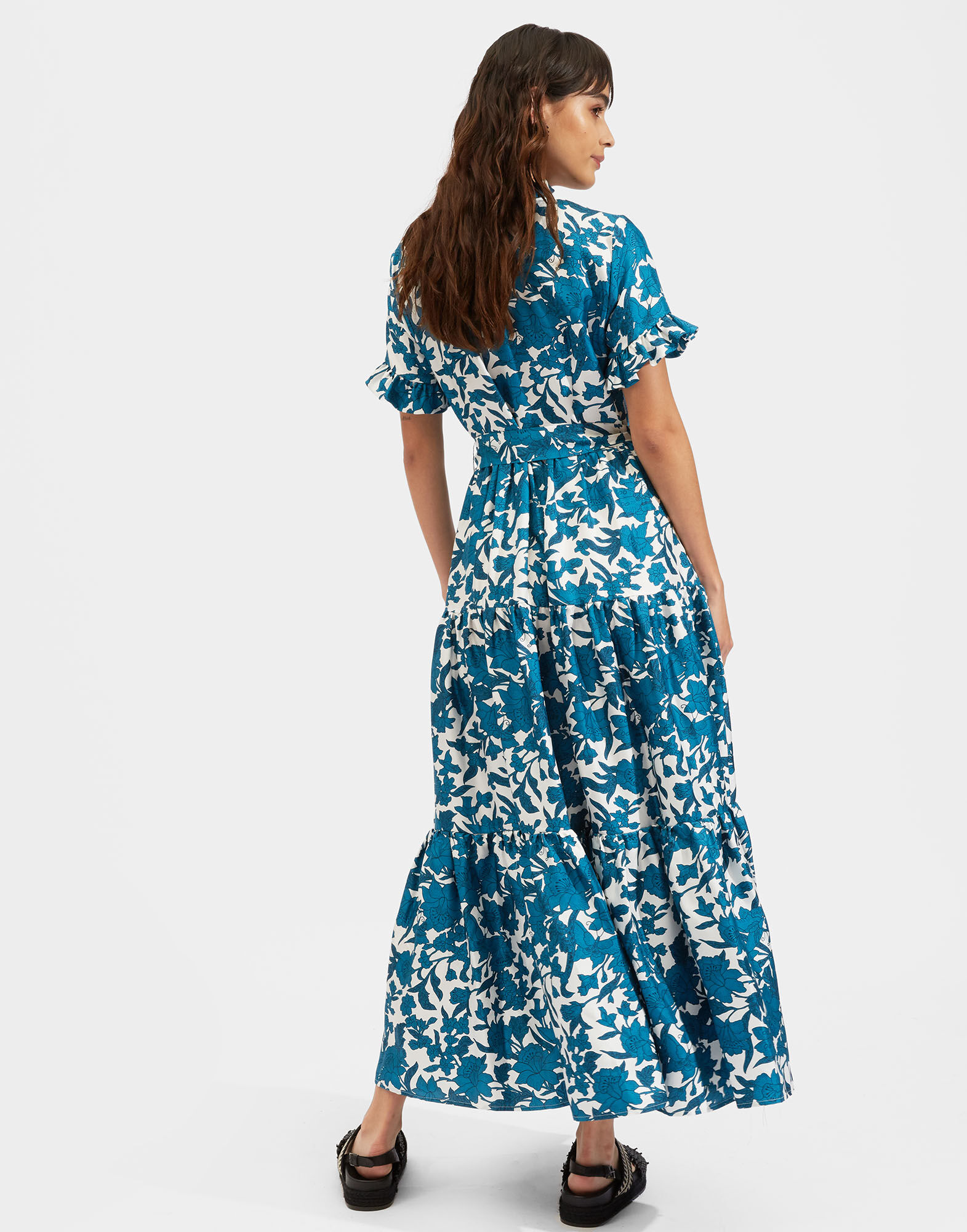 La DoubleJ Long and Sassy Dress Lilium Blu DRE0017SIL001LIL0002