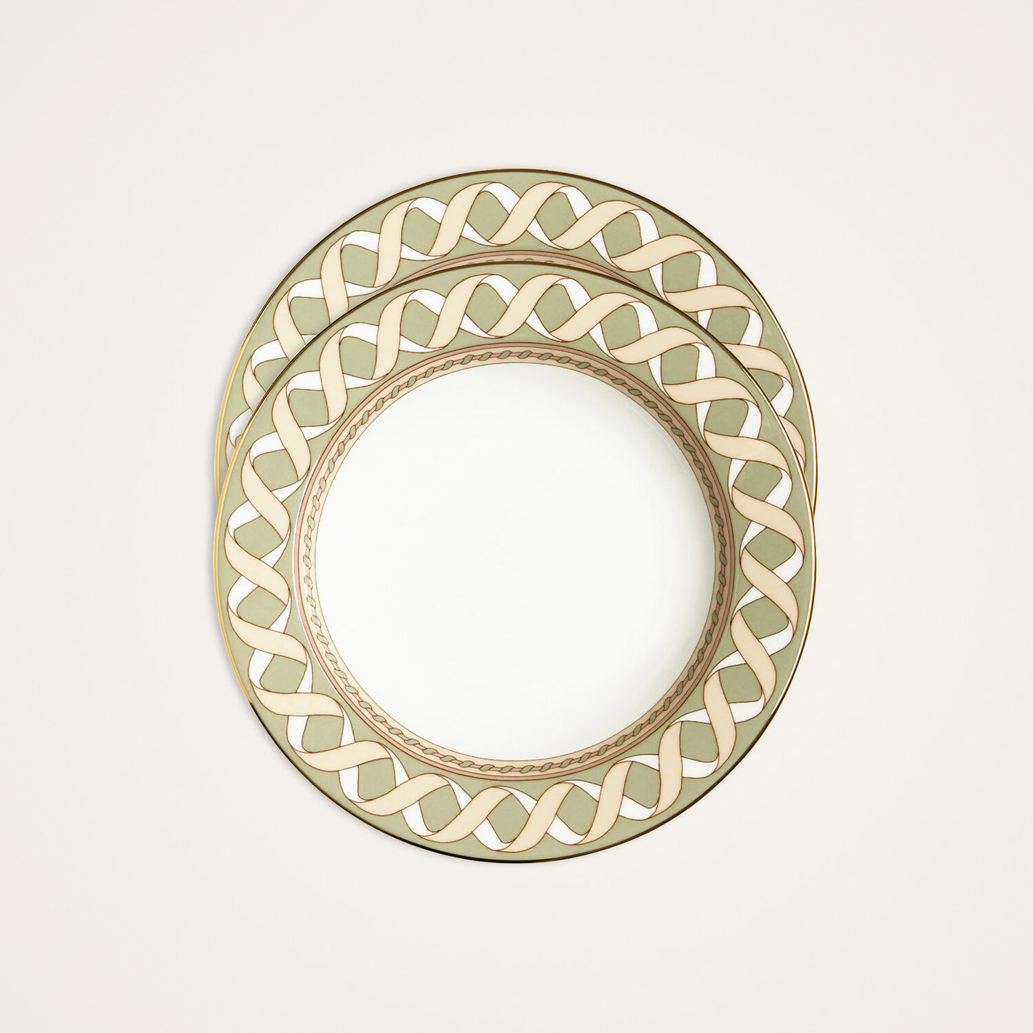 La Doublej Soup Plates Set Of 2 In Odysseus Pistachio