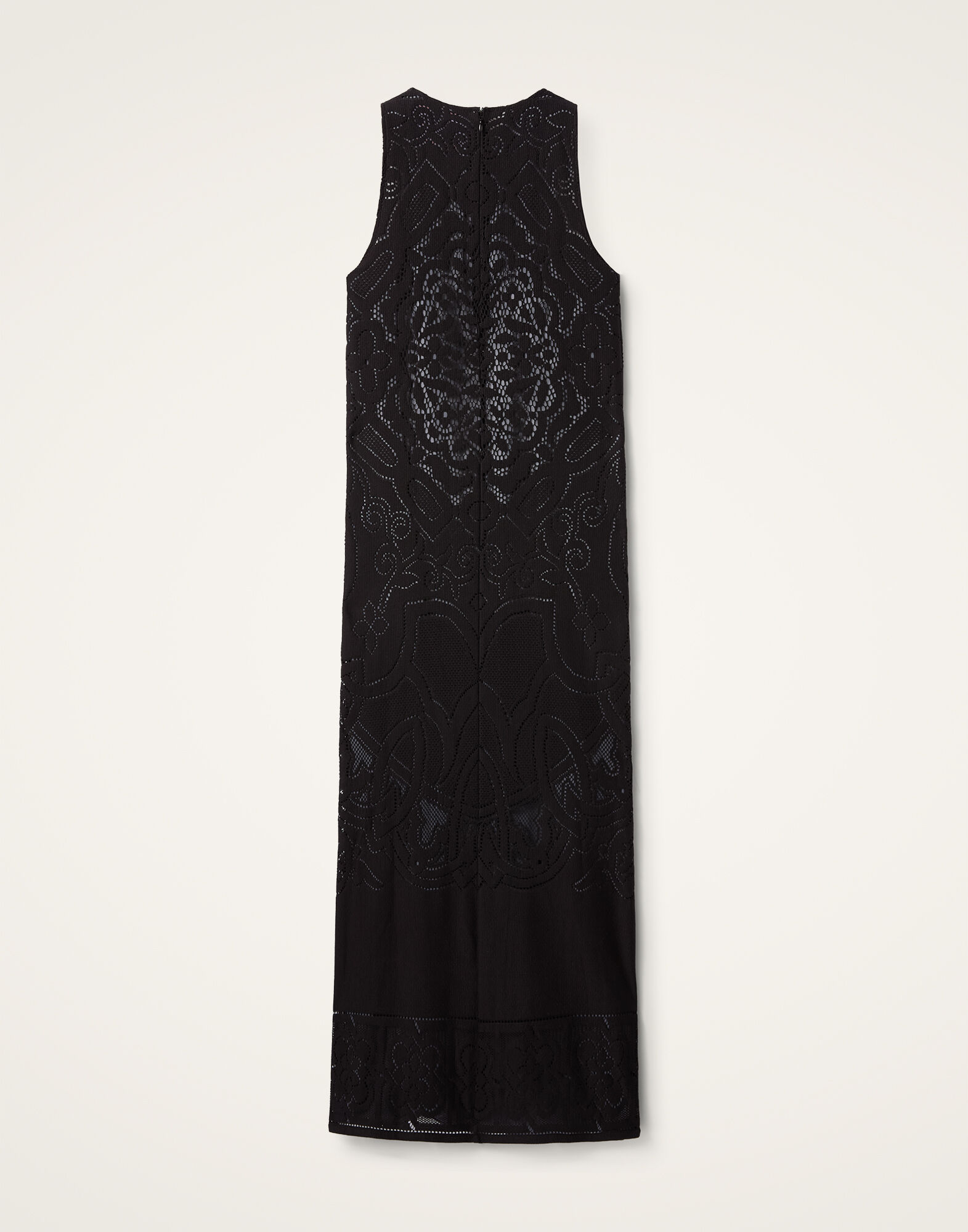 La DoubleJ Lacey Racer Dress Solid Black DRE0802EMB064SOLIDBL01