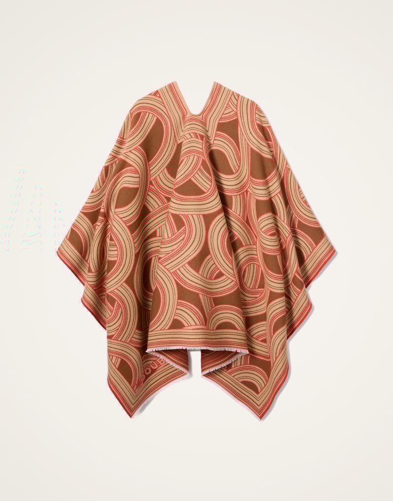 La DoubleJ Soul Poncho La DoubleJ Soul Poncho Montecarlo Placée Camel SCA0059WOL025MTC04BR01