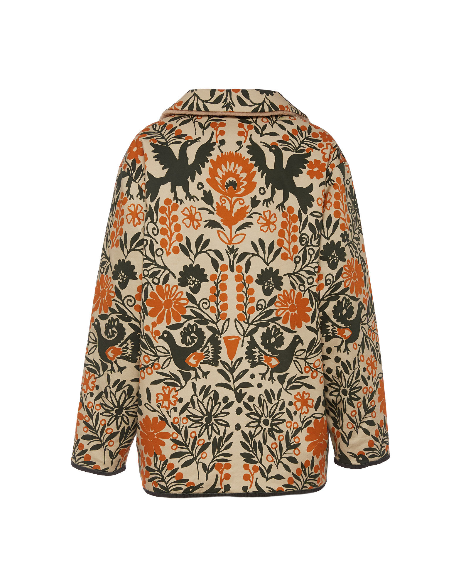 La DoubleJ Reversible Folk Jacket Forest JAC0051COT006FOR0001